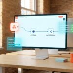 n8n Webhook einrichten: Workflow-Canvas zeigt orangefarbenen Webhook-Node als Trigger, verbunden mit HTTP-Request und Da
