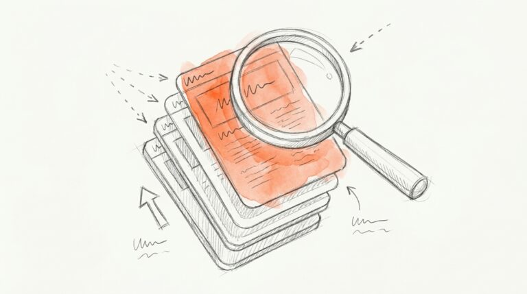 Bleistiftskizze zum Begriff SEO